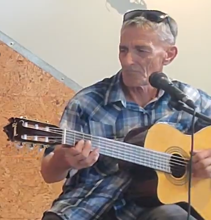 Ron Cook, Avenue Blue, at Passaggio Wine Bar, Glen Ellen CA, July 22 2023